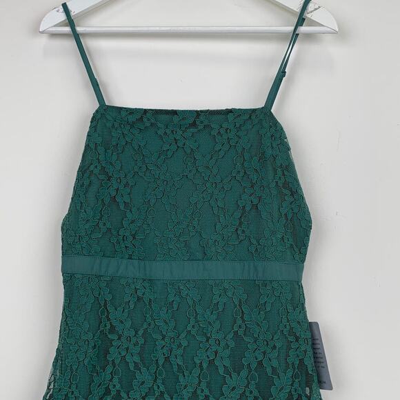 NWT NSR Floral Square Neck Midi Dress Size M - Picture 4 of 13